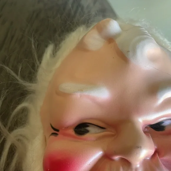 Vintage Santa Claus With Blow Mold Face and Plays Jingle Bells - Picture 2 of 13